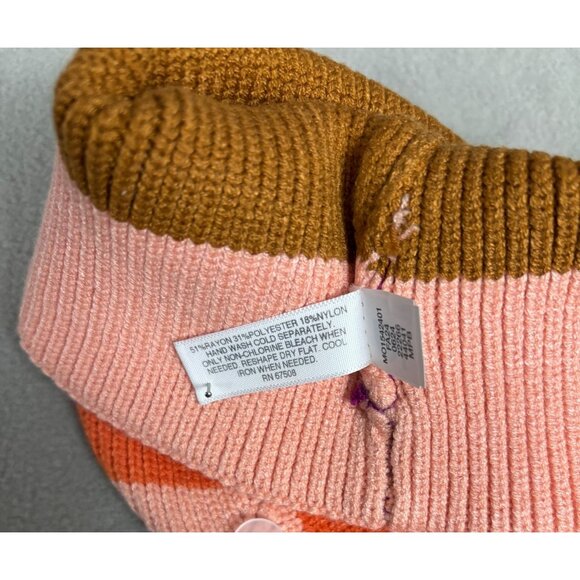 On 34th Women's Colorful Striped Ribbed Knit Cuffed Beanie Multicolor OS NWT's - Picture 6 of 6